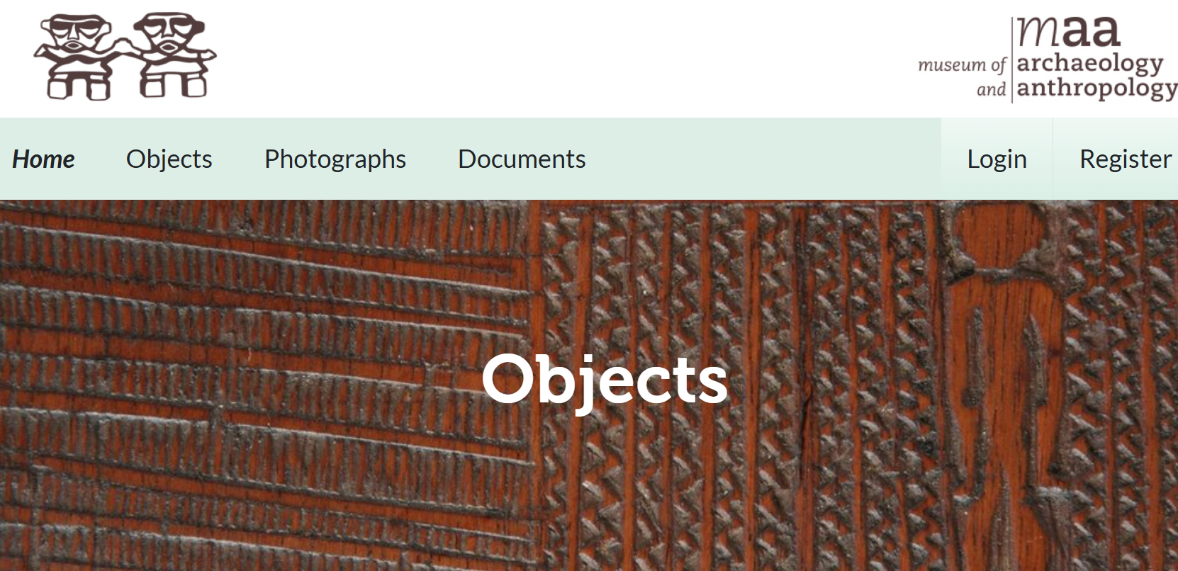 Preview of the MAA's online collection page